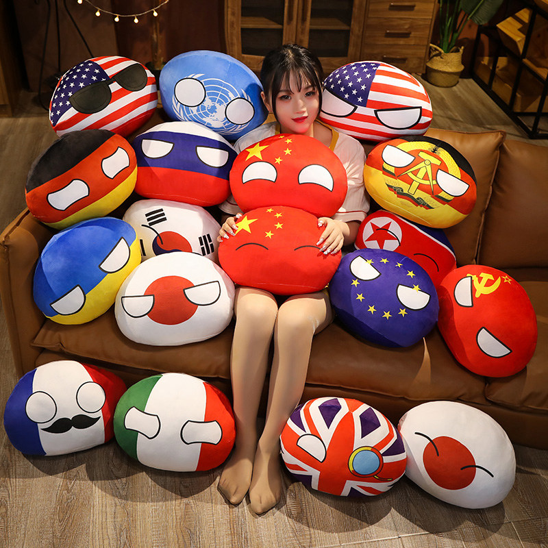 Table Tennis France - 10-50 cm Country Ball Toys Peluche
