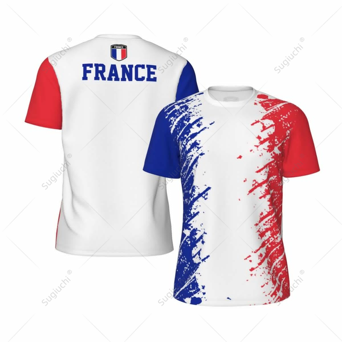 Table Tennis France - T-shirt sportiva da uomo con design