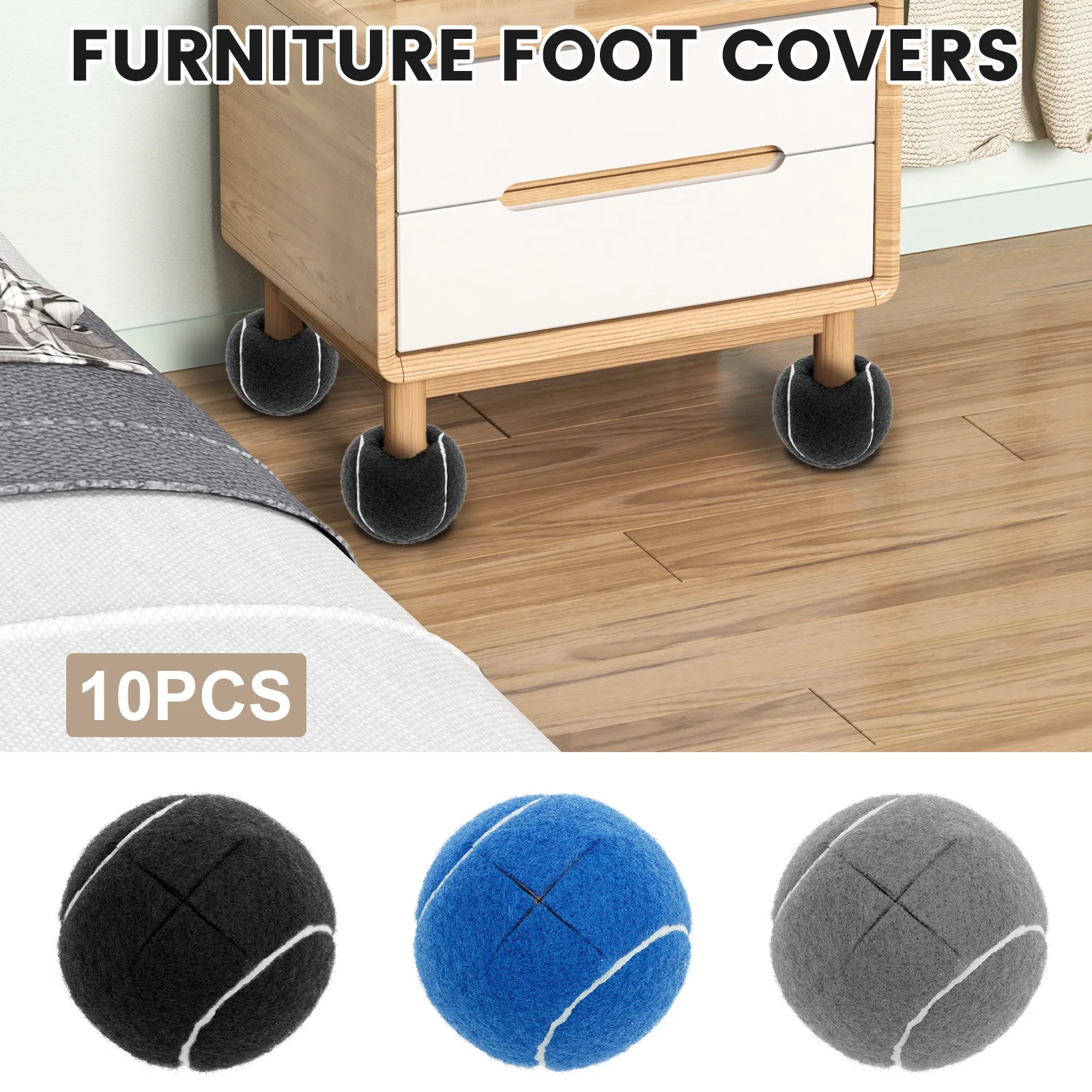Table Tennis Footwork - 10 Pezzi Coprigambe per Sedie e