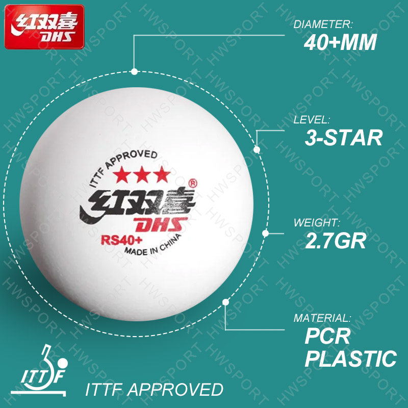 Palline da ping pong DHS RS40+ - Table Tennis Ball Brand recensione e prezzo