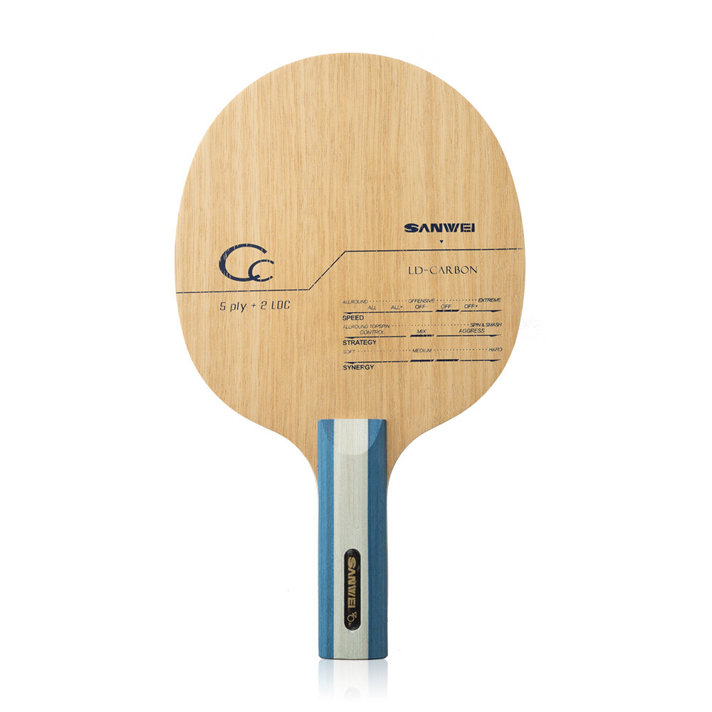 SANWEI CC CARBON Lama da ping  - Table Tennis Custom Bat recensione e prezzo