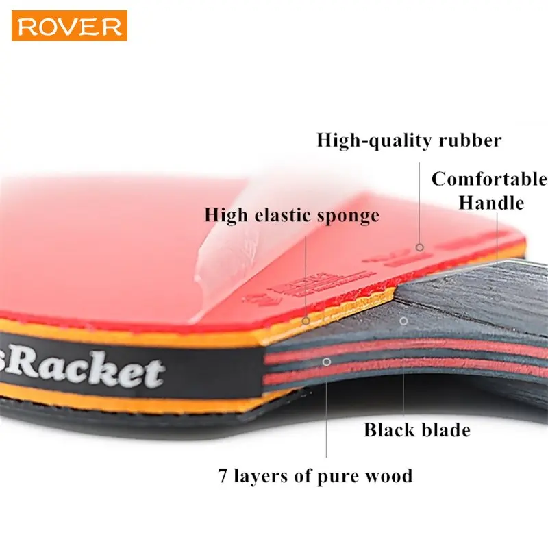 5/6 Star Racchetta da ping pon - Table Tennis Forehand Rubber recensione e prezzo