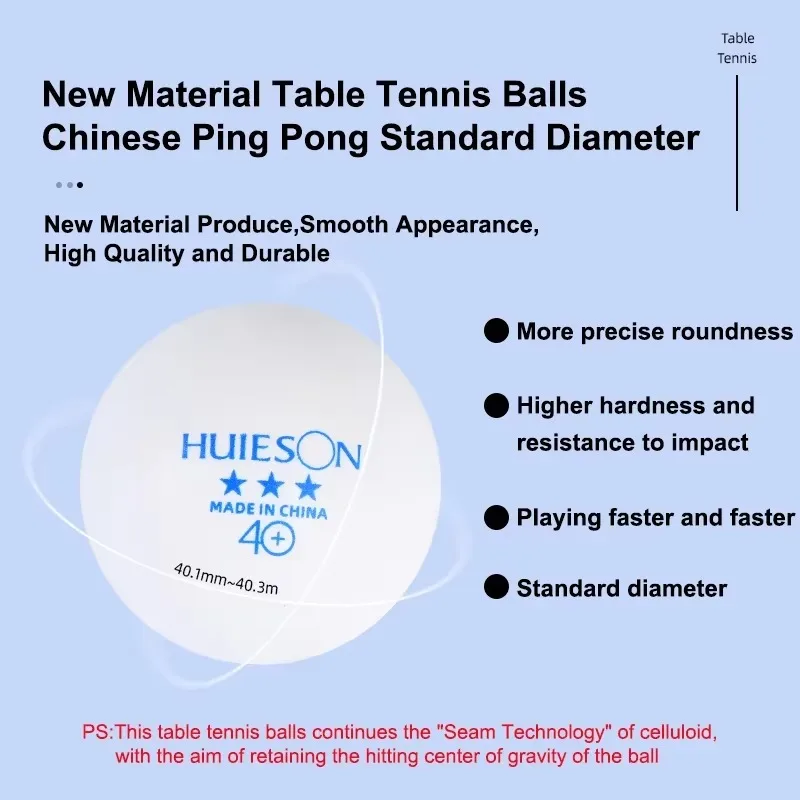 100 PZ Huieson Blu Logo Pallin - Table Tennis Logo recensione e prezzo